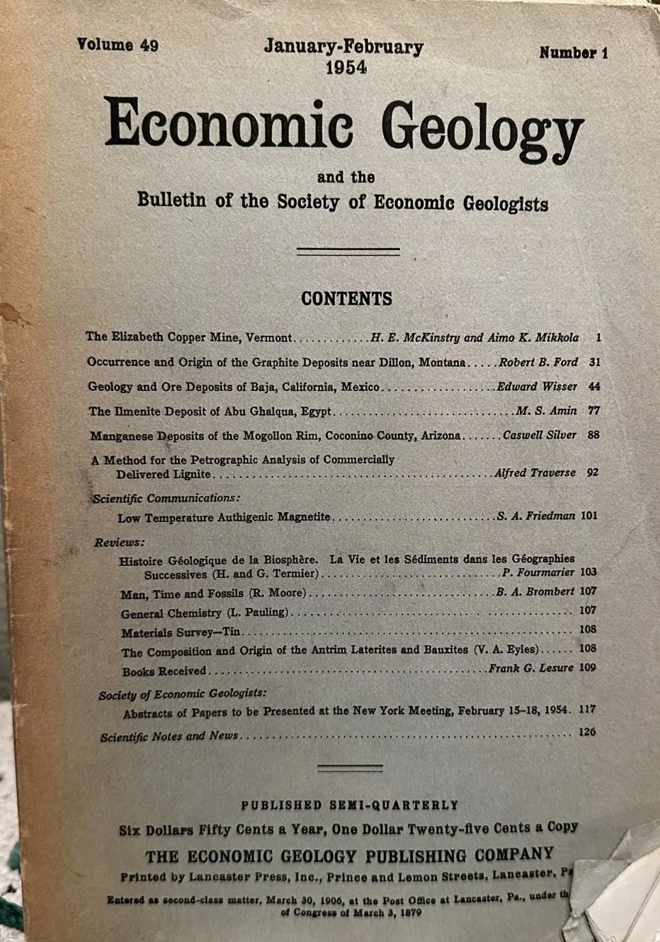 Economic Geology