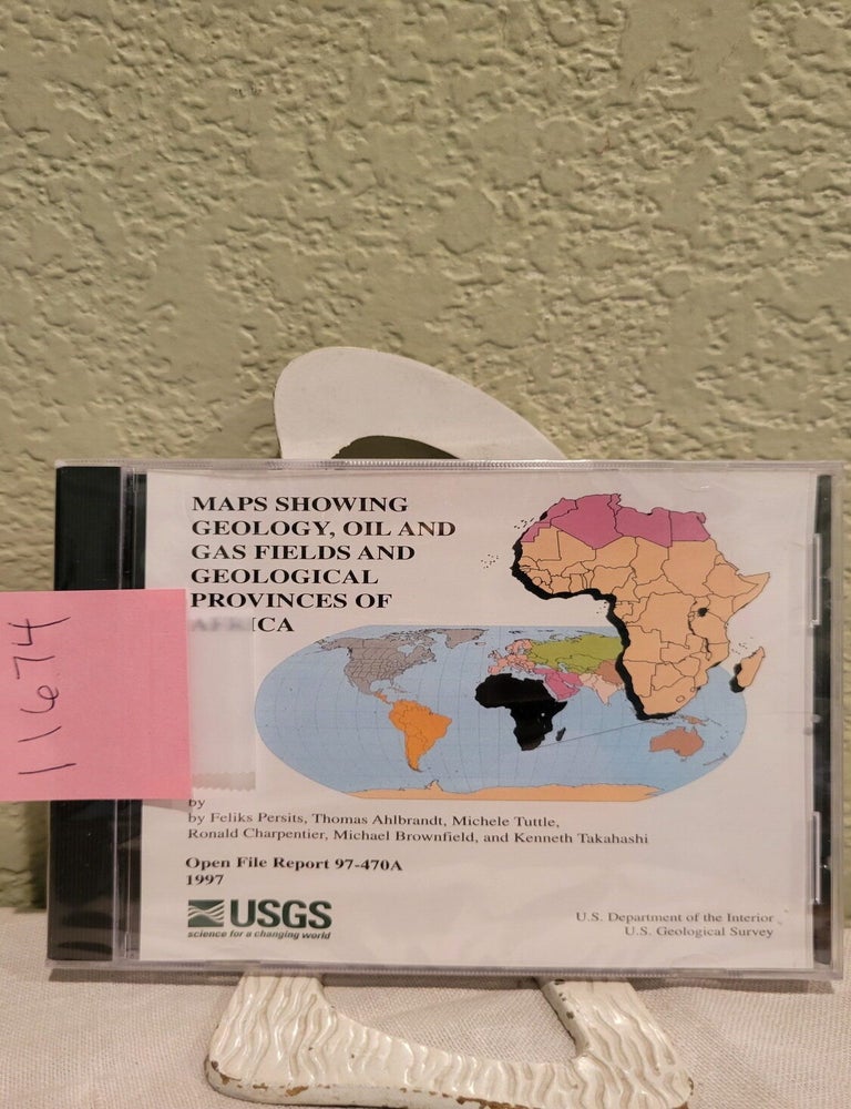 Item #11674 Maps Showing Geology, Oil and Gas Fields and Geological Provinces of Africa. Feliks Persits, Thomas Ahlbrandt, Michele Tuttle, Ronald Charpentier, Michael Brownfield, Kenneth Takahashi.
