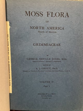 Moss Flora of North America Volume II North of Mexico, Parts 1- 4