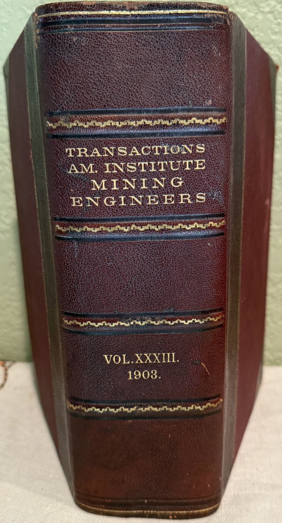 Transactions of the American Institute of Mining Engineers. Vol. XXXIII Containing the Papers and. 