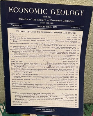 Item #16168 An Issue Devoted to Phosphate, Potash, and Sulfur. B. J. S. Ed Economic Geology