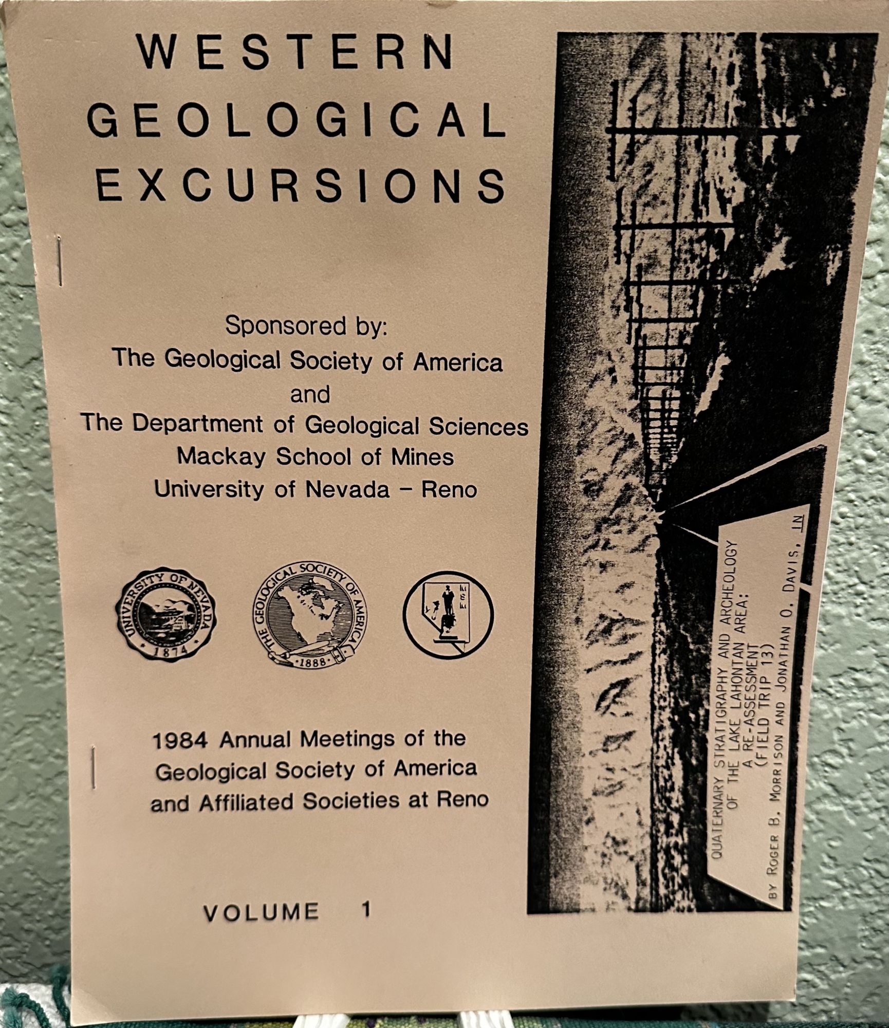 Western Geological Excursions. Volume 1, 1984, 1984 Annual Meetings of the Geological Society of. J. Lintz.