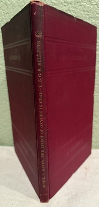 Item #18772 The Effect of Oxygen in Coal. D. White