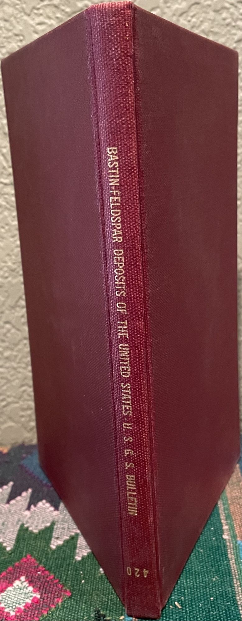 Economic Geology of the Feldspar Deposits of the United States. E. S. Bastin.