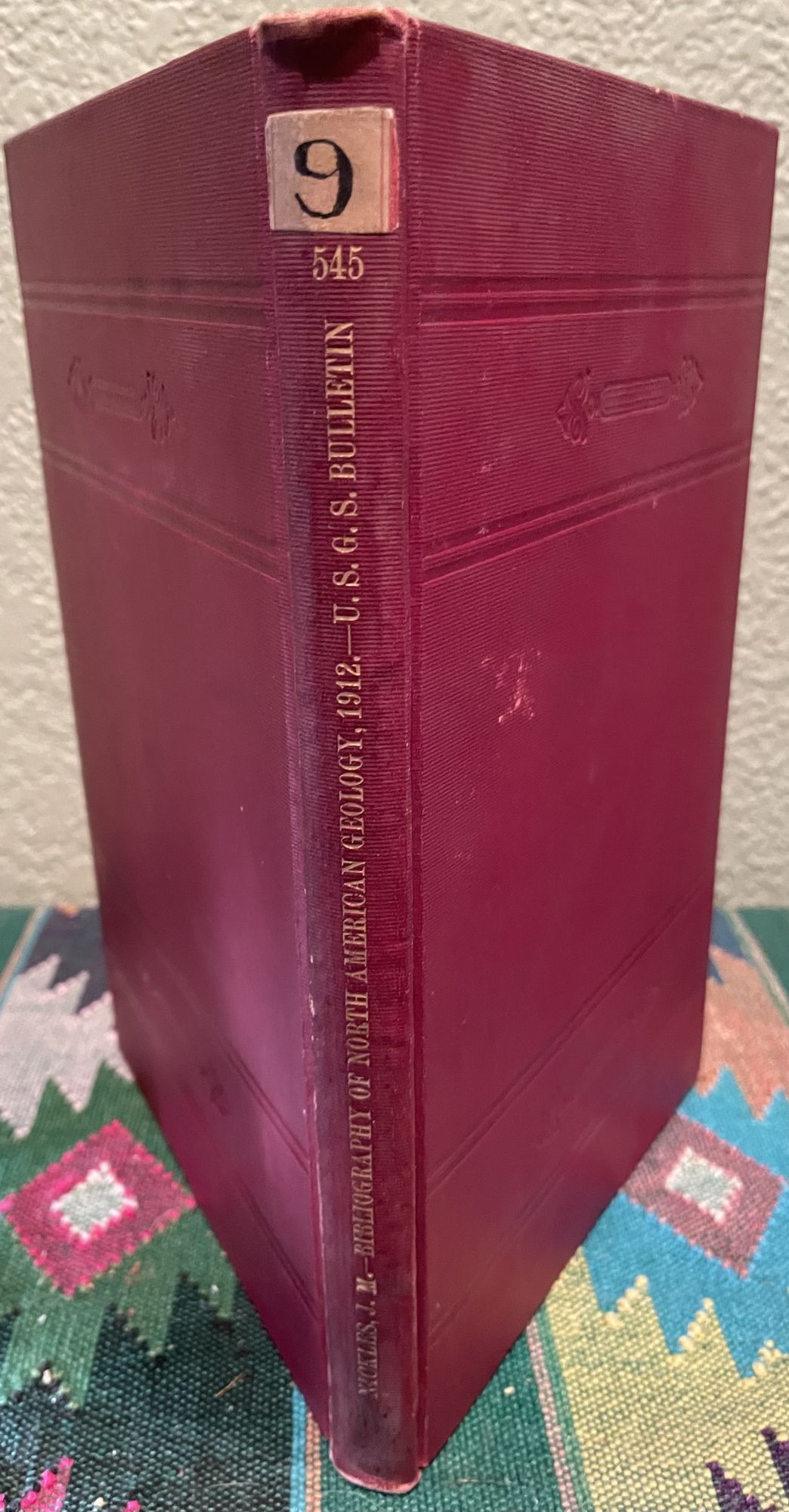 Bibliography of North American Geology for 1912 with Subject Index. J. M. Nickles, R. S. Gassler.