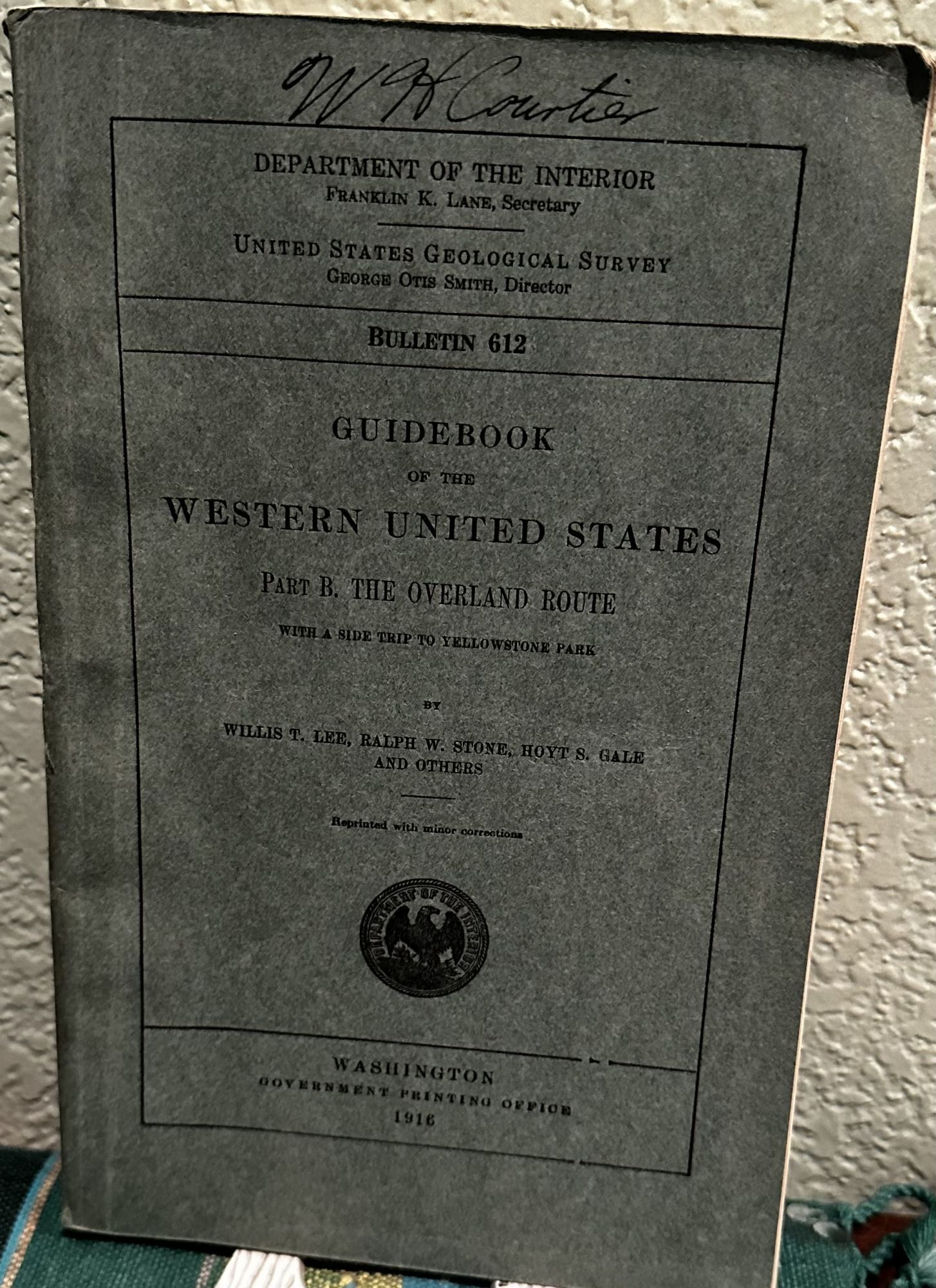 Guidebook of the Western United States, Part B the Overland Route With ...
