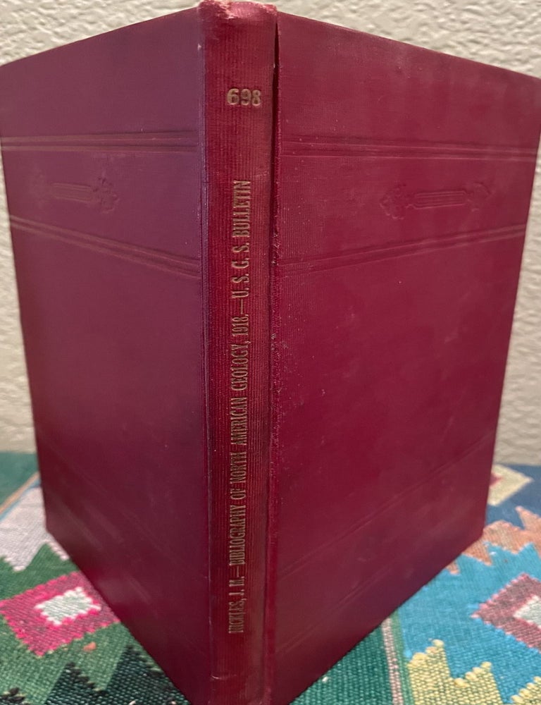 Item #18947 Bibliography of North American Geology for 1918 with Subject Index. J. M. Nickles.