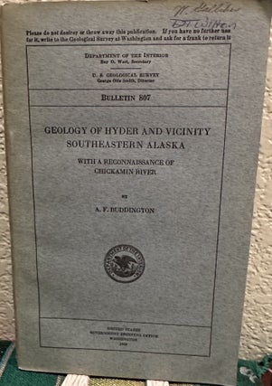 Item #18998 Geology of Hyder and vicinity, southeastern Alaska, With a reconnaissance of...