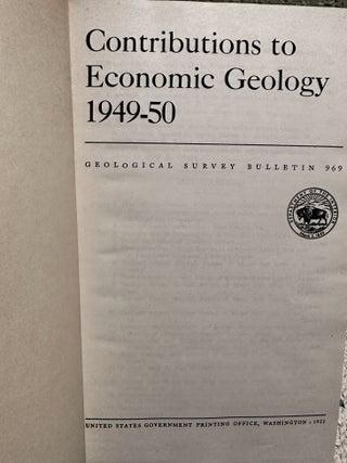 Contributions to economic geology, 1949-50