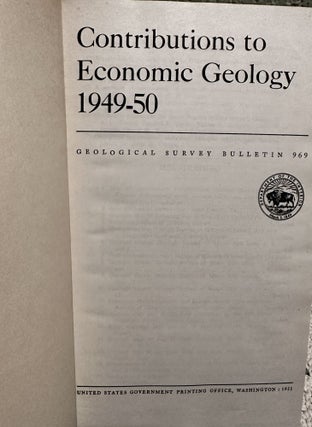 Contributions to economic geology, 1949-50