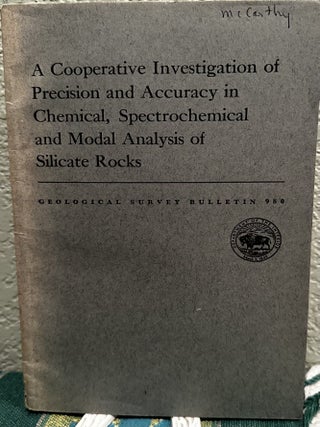 Item #19321 A cooperative investigation of precision and accuracy in chemical, spectrochemical...