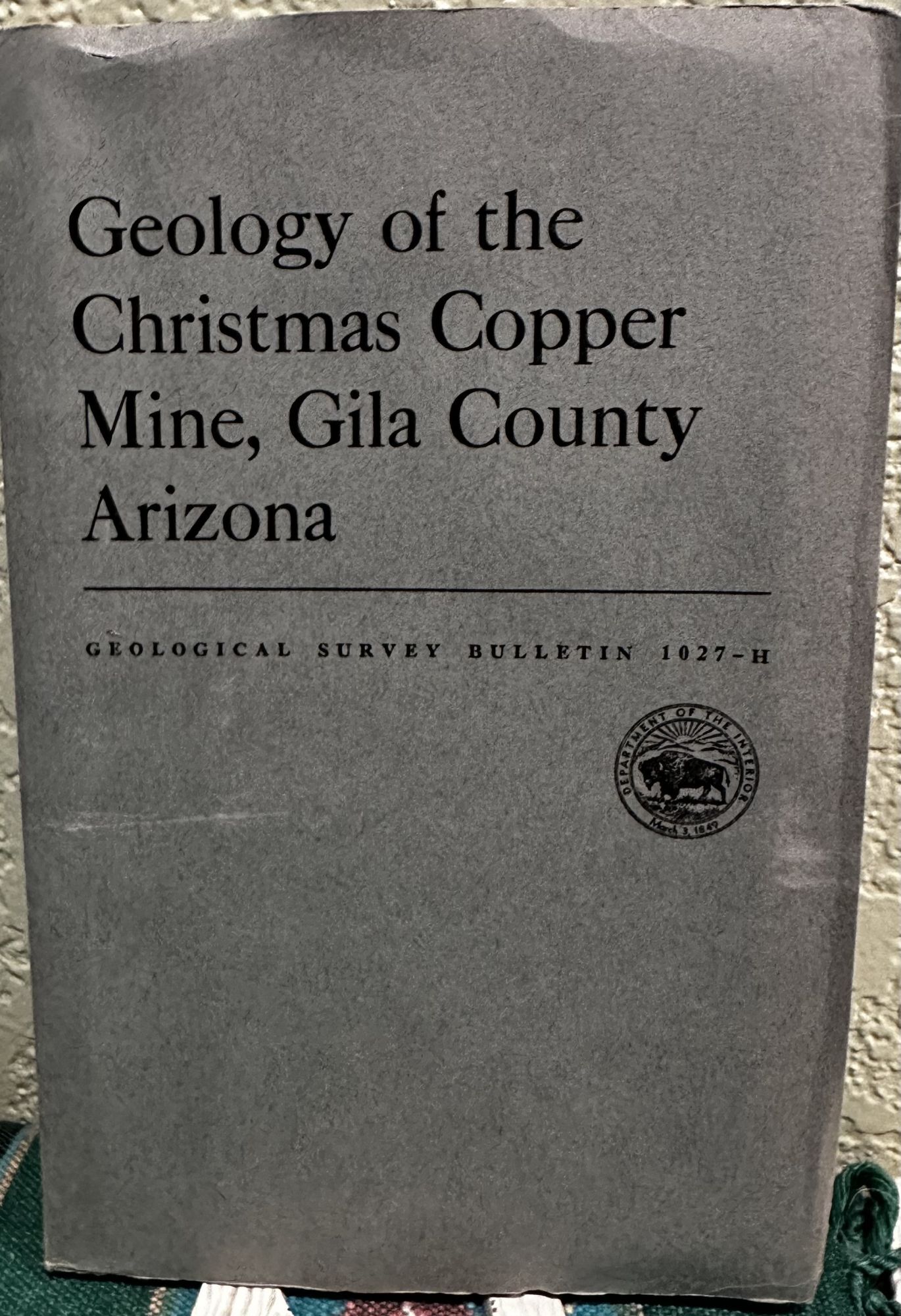 GEOLOGY OF THE CHRISTMAS COPPER MINE, GILA COUNTY ARIZONA, An Exploration of the Ore Deposits, in. Nels P. Peterson, Roger W. Swanson.