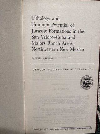 LITHOLOGY AND URANIUM POTENTIAL OF JURASSIC FORMATIONS IN THE SAN YSID