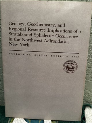 Item #20175 Geology, geochemistry, and regional resource implications of a stratabound sphalerite...