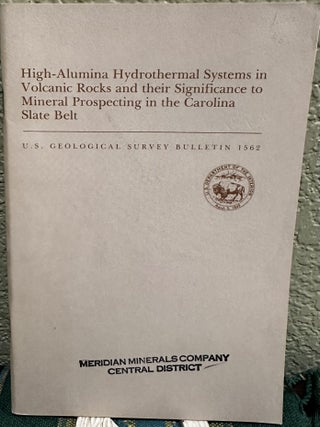 Item #20223 High-alumina hydrothermal systems in volcanic rocks and their significance to mineral...