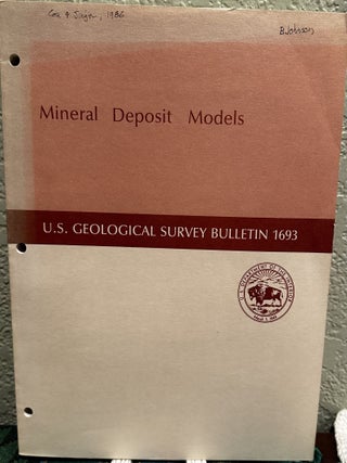 Item #20282 Mineral Deposit Models. D. P. Cox, D. A. Singer