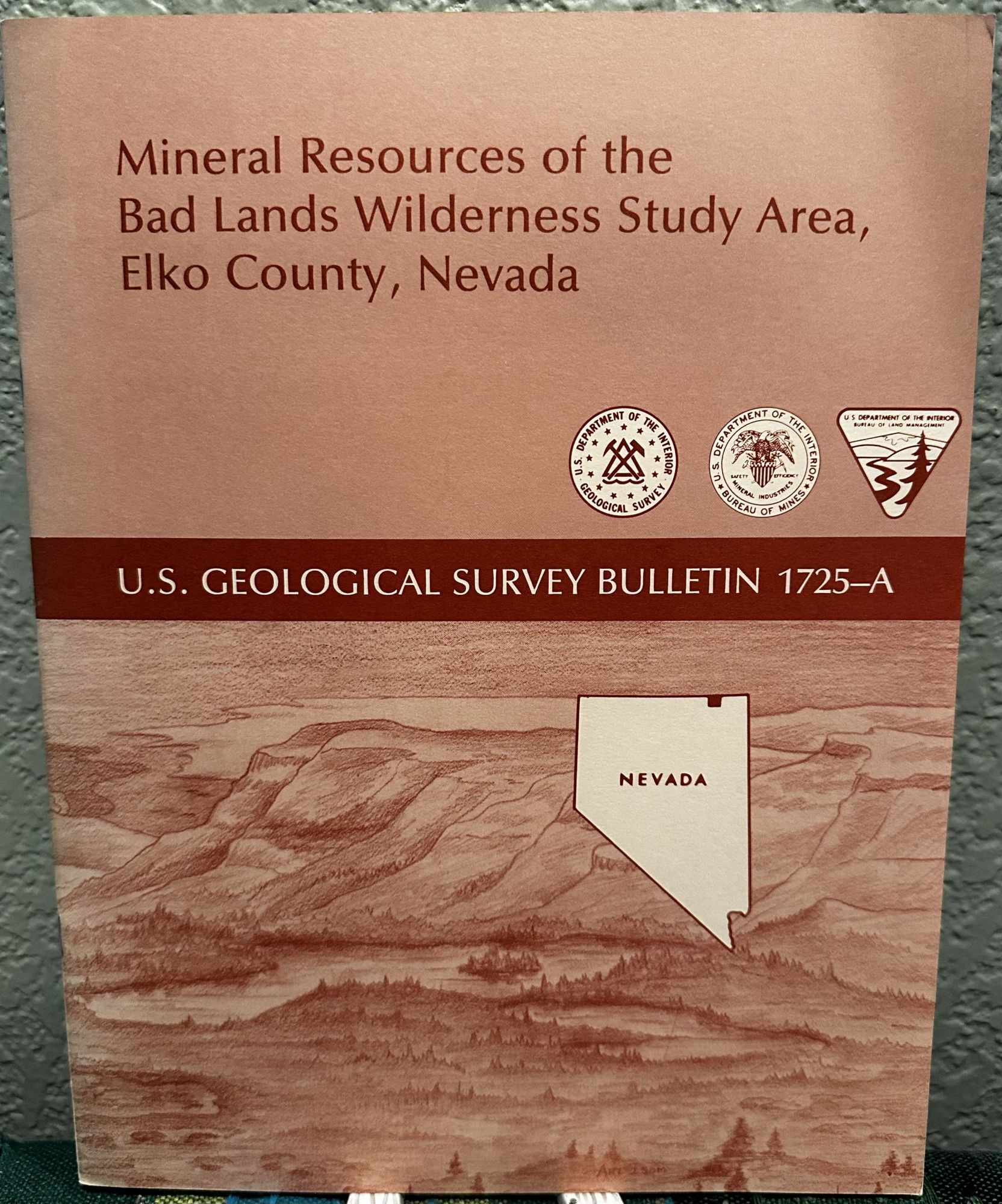 Mineral Resources of the Bad Lands Wilderness Study Area, Elko County, Nevada. B. R. Johnson.