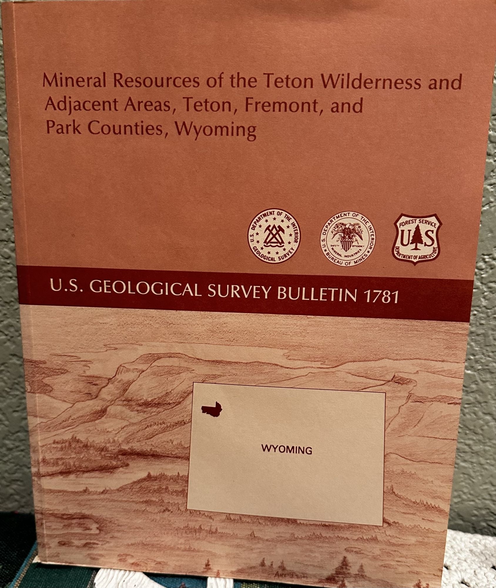 Mineral Resources of the Teton Wilderness and Adjacent Areas, Teton, Fremont, and Park Counties, J. C. Antweiler.