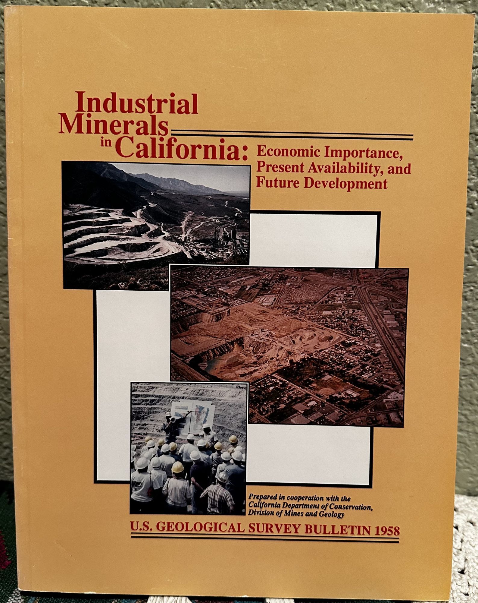 Industrial Minerals in California: Economic Importance, Present Availability, and Future Development. E. W. Tooker, D. J. Beeby, Eds.