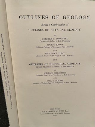Outlines of Geology being a Combination of Outlines of Physical Geology & Outlin