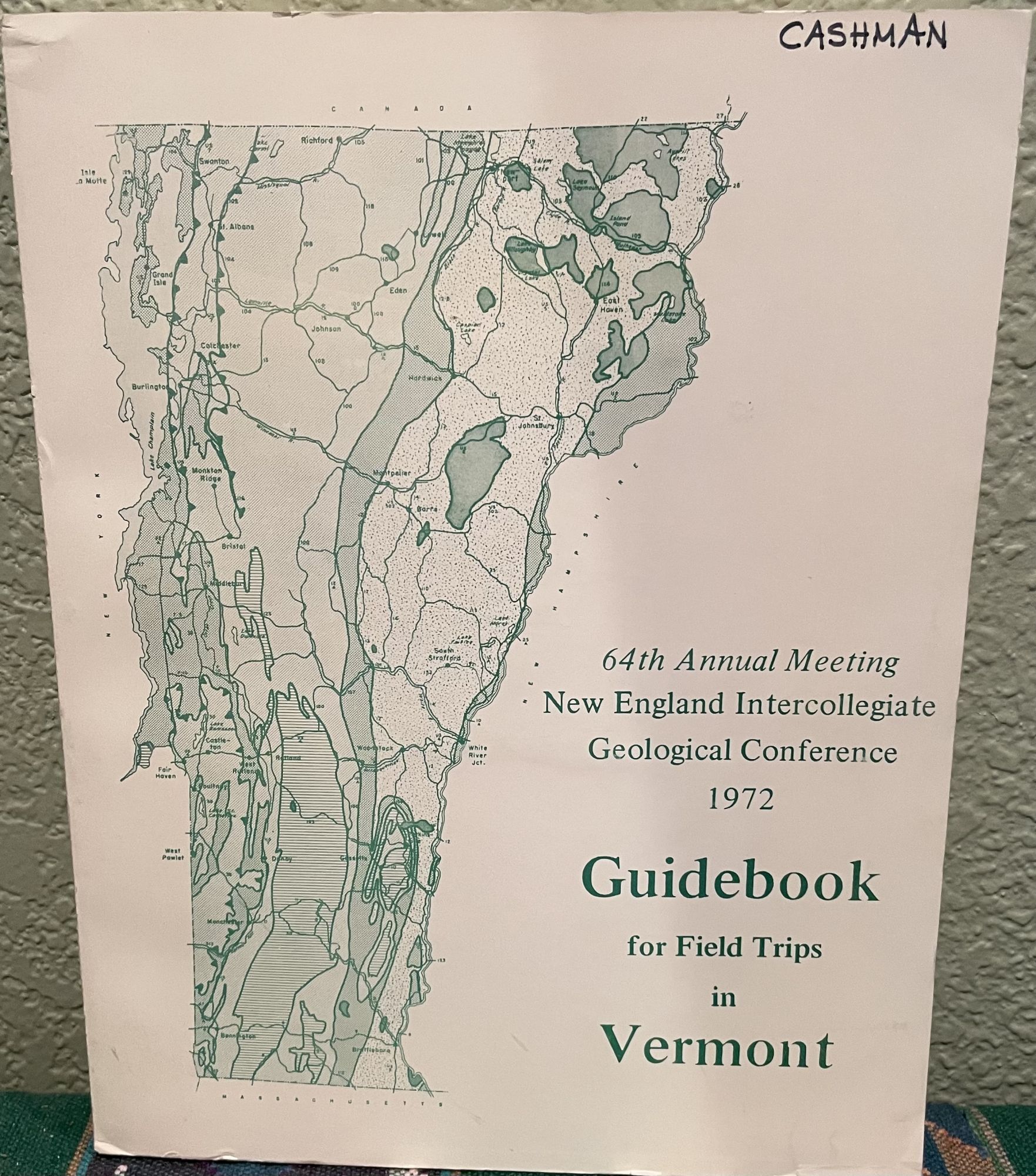 64th Annual Meeting New England Intercollegiate Geological Conference, 1972 Guidebook for Field. B. L. Doolan, R. S. Stanley.