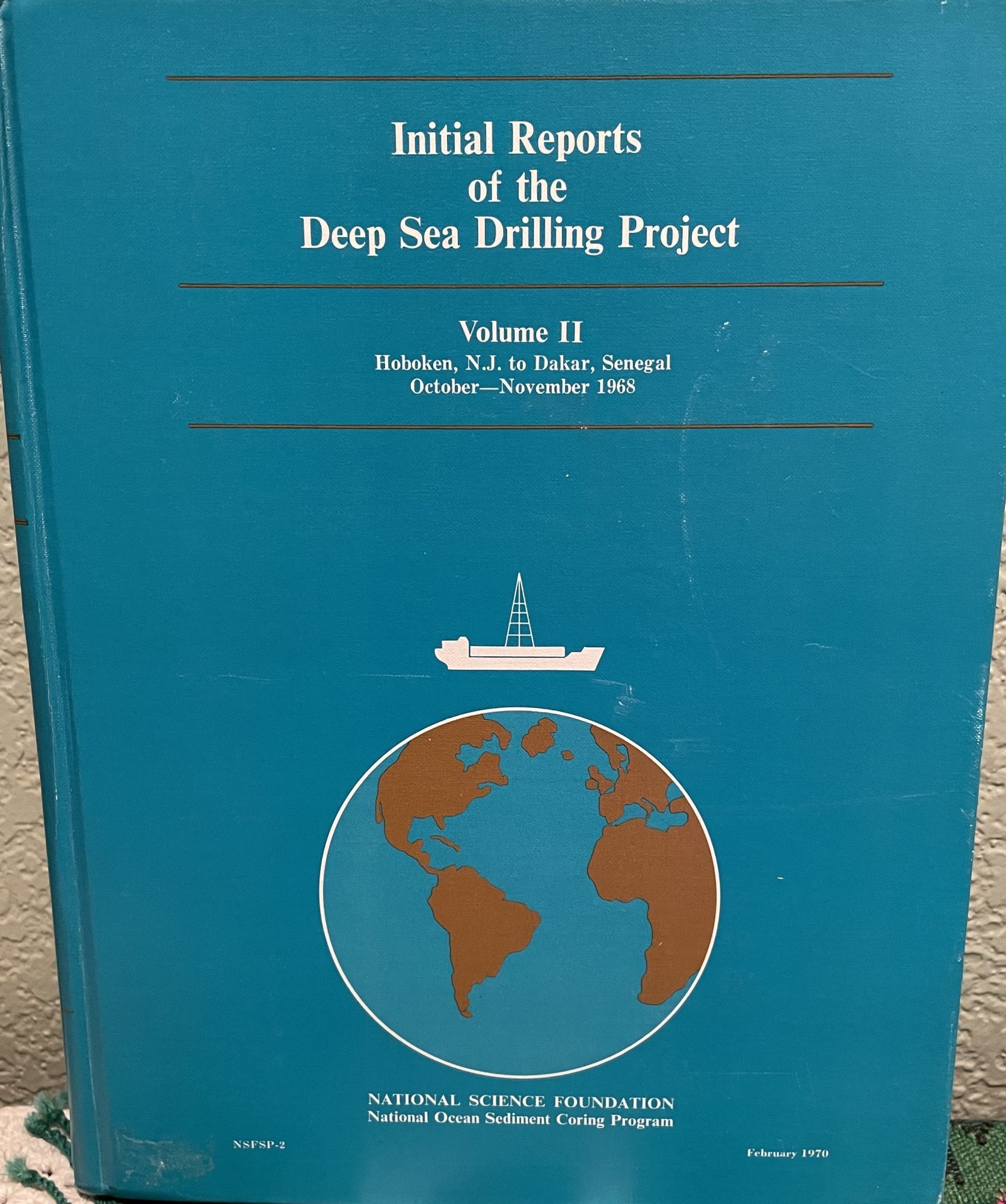 Initial Reports Of The Deep Sea Drilling Project vol II. National Sicence Foundation.