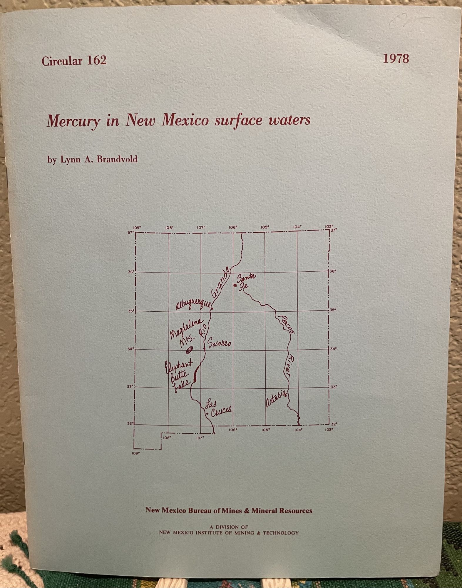 Mercury in New Mexico Surface Waters. Lynn A. Brandvold.