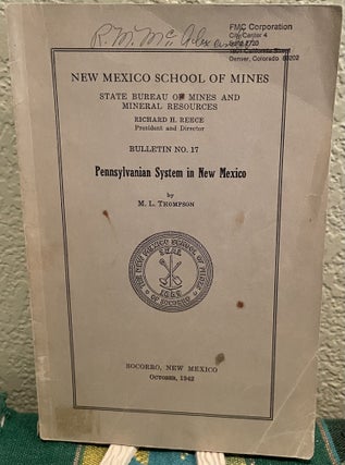 Item #25768 Pennsylvanian System in New Mexico. M. L. Thompson