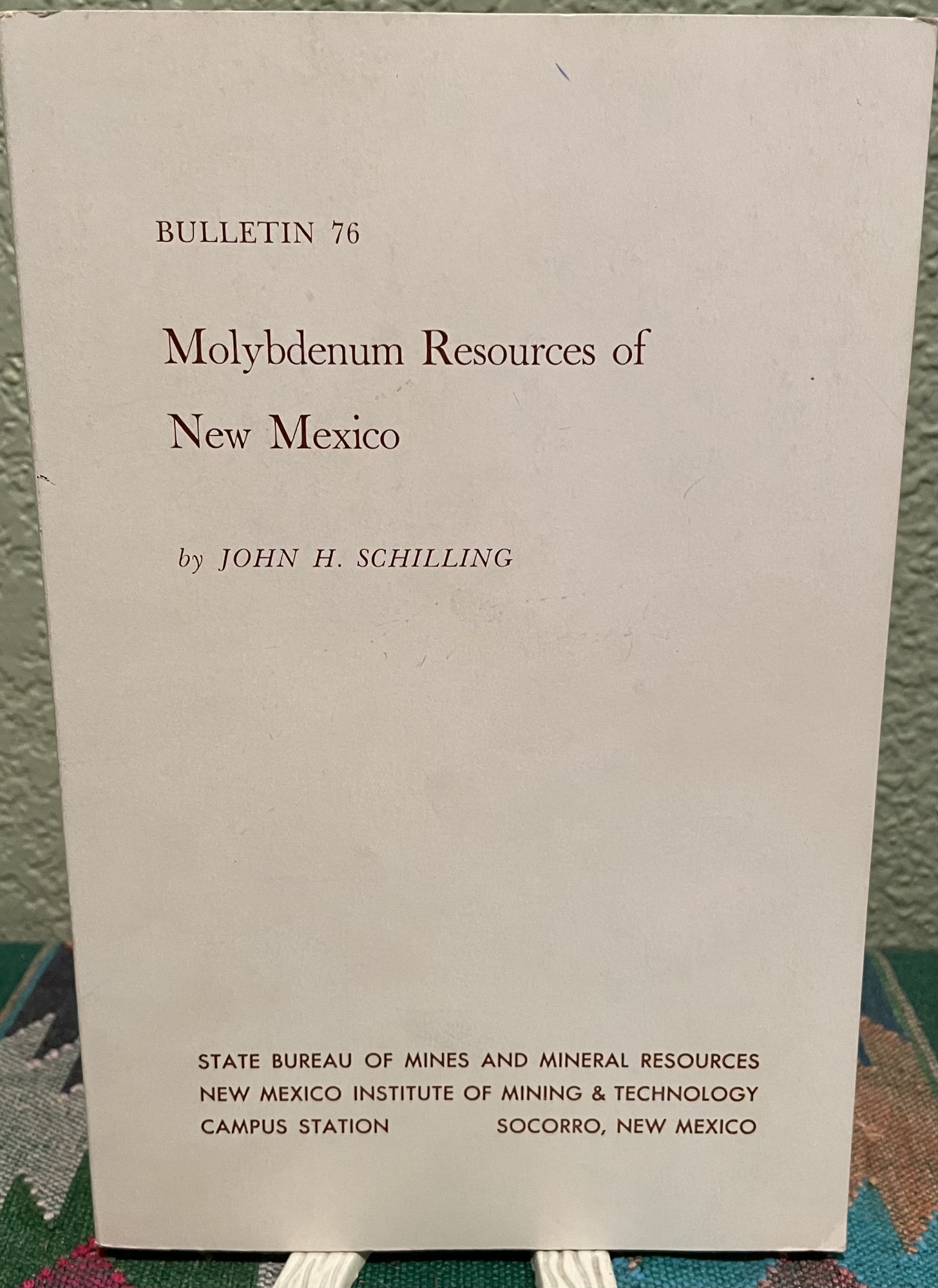 Molybdenum resources of New Mexico. John Harold Schilling.