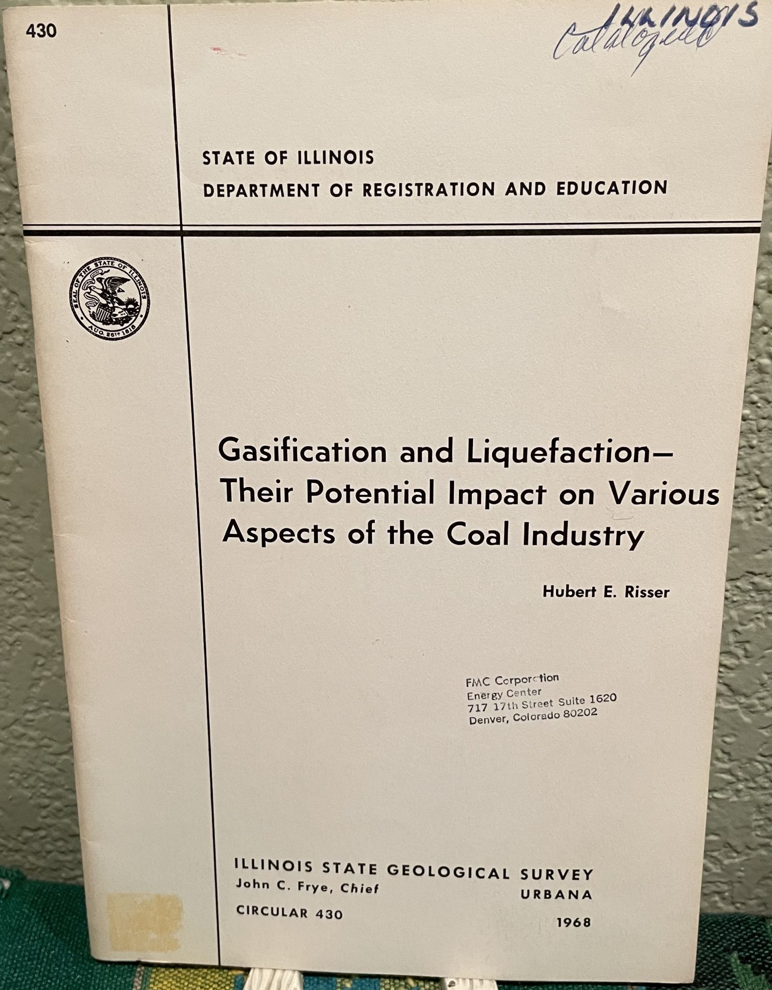 Gasification and liquefaction their potential impact on various aspects of the coal industry. Hubert E. Risser.