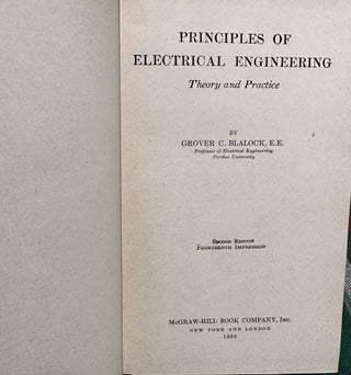 Principles of Electrical Engineering Theory and Practice
