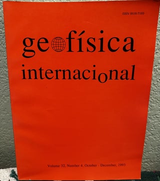 Item #26722 Colima Volcano ( Geofisica Internacional Volume 32, No. 4. Martin Del Posso, A. L.,...