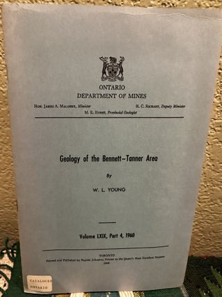Item #28060 Geology of the Bennet-Tanner Area. W. L. Young