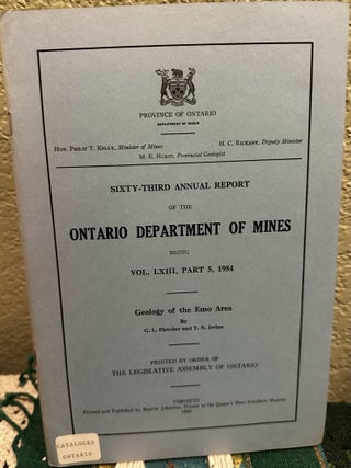 Item #28061 Geology of the Emo Area. G. L. Fletcher, T. N. Irvine