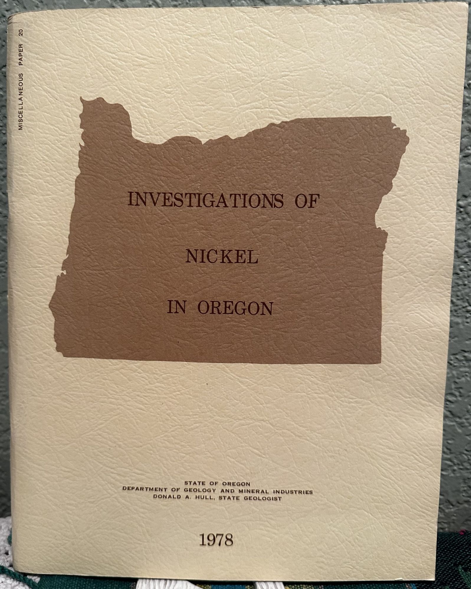 Investigations of Nickel in Oregon. Len Ramp.
