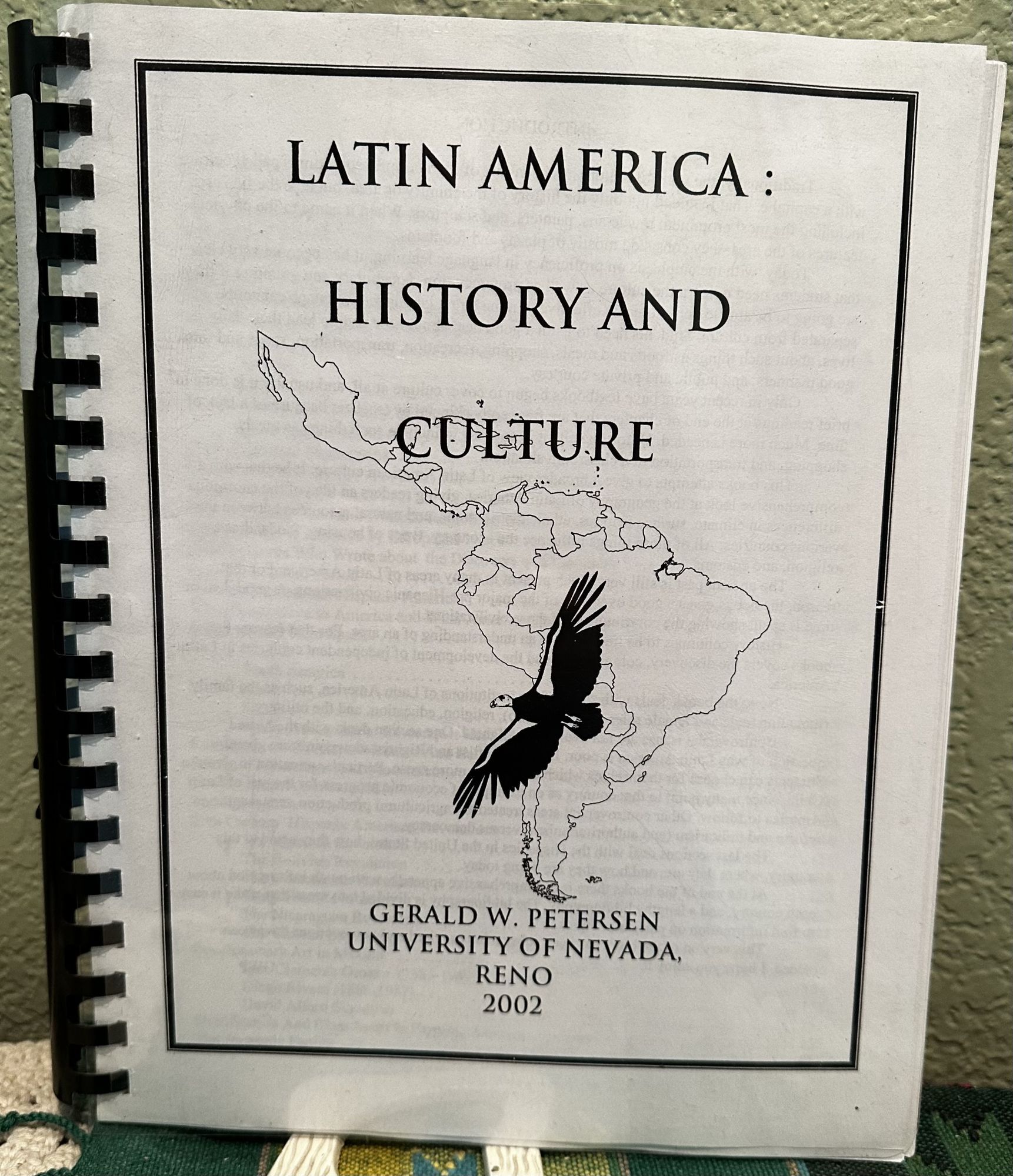 Latin America: History and Culture. G. W. Petersen.