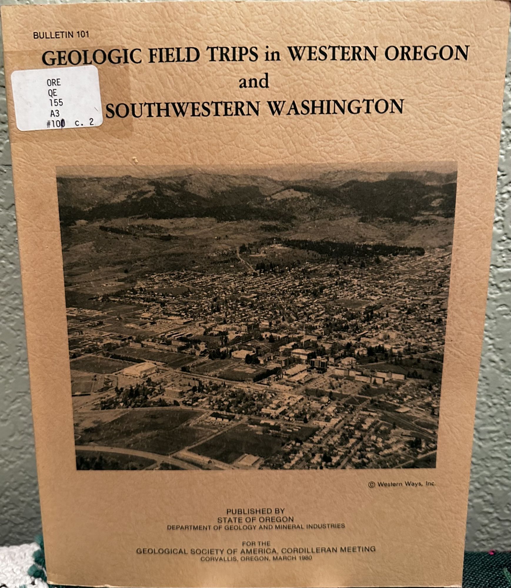 Geologic Field Trips in Western Oregon and Southwestern Washington. K. F. Oles, Eds.