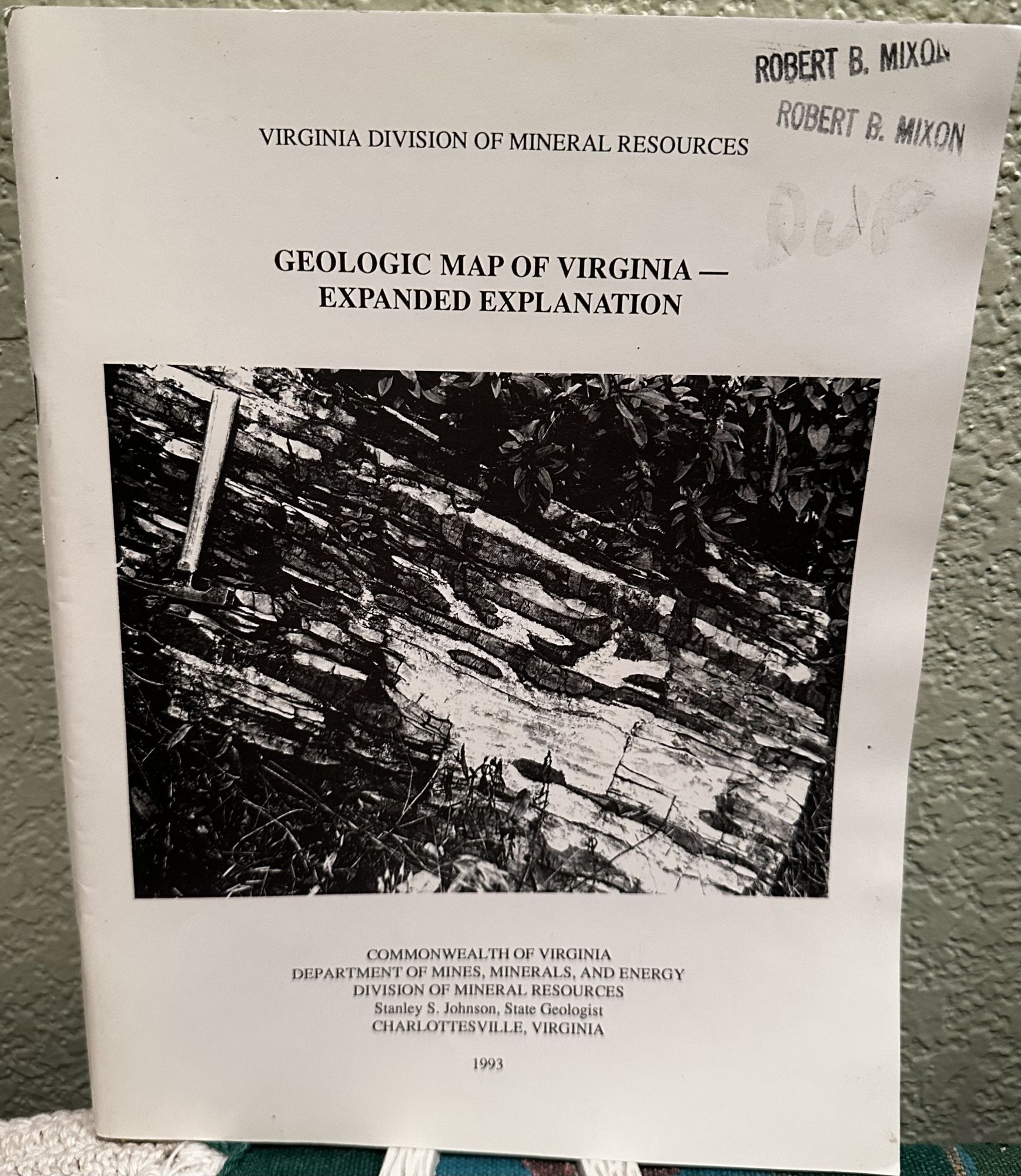 Expanded Verginer Geologic Map of Virginia - Expanded Explanation | T. M. Ii Gathright ...