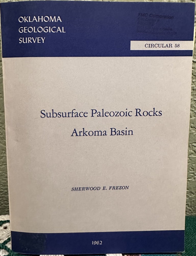 Item #29030 Subsurface Paleozoic Rocks Arkoma Basin Correlation of paleozoic rocks from Coal County, Oklahoma, to Sebastian County, Arkansas. S. E. Frezon.