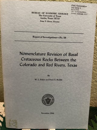 Item #29077 Nomenclature revision of basal Cretaceous rocks between the Colorado and Red Rivers,...