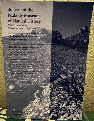 Item #29134 Bulletin of the Peabody Museum of Natural History, Vol. 50, Issue 1