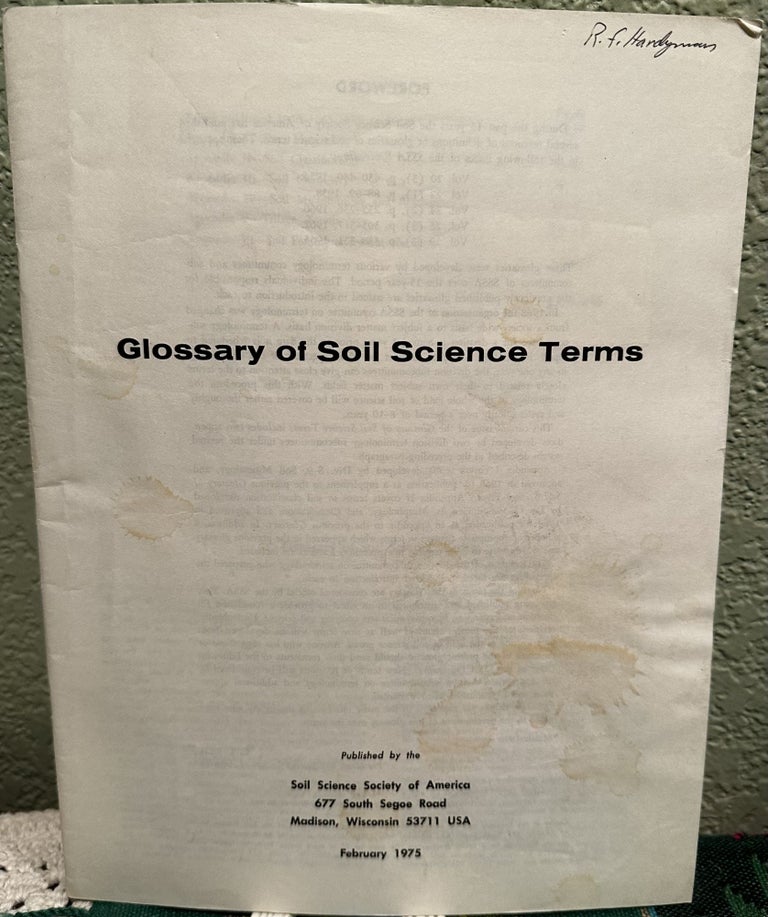 Item #29357 Glossary of Soil Science Terms by America, Soil Science Society Of [Paperback (2001)]