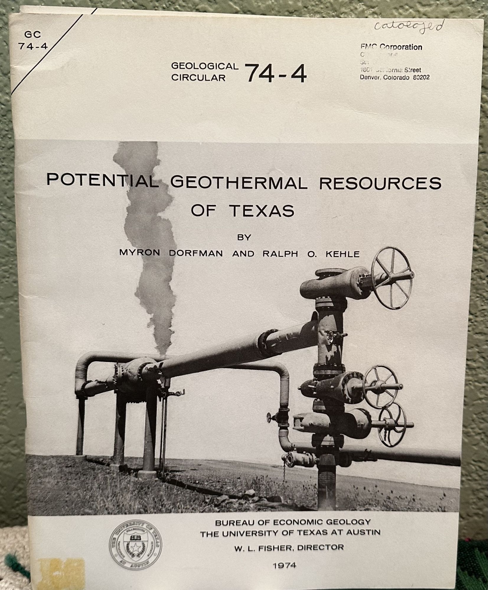 Potential geothermal resources of Texas. Myron Dorfman.