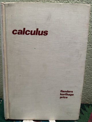 Item #29427 Calculus. Harley Flanders