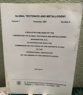 Item #29583 Global Tectonics and Metallogeny Volume 1 Number 3. J. Ed Kutina