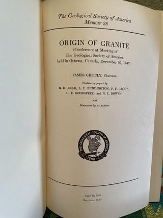 Origin of Granite.