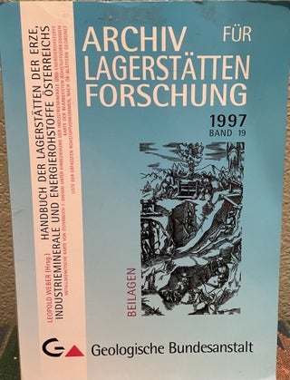 Item #29936 Archiv Fur Lagerstatten Forschung, Handbuch Der Lagerstatten Der Erze...