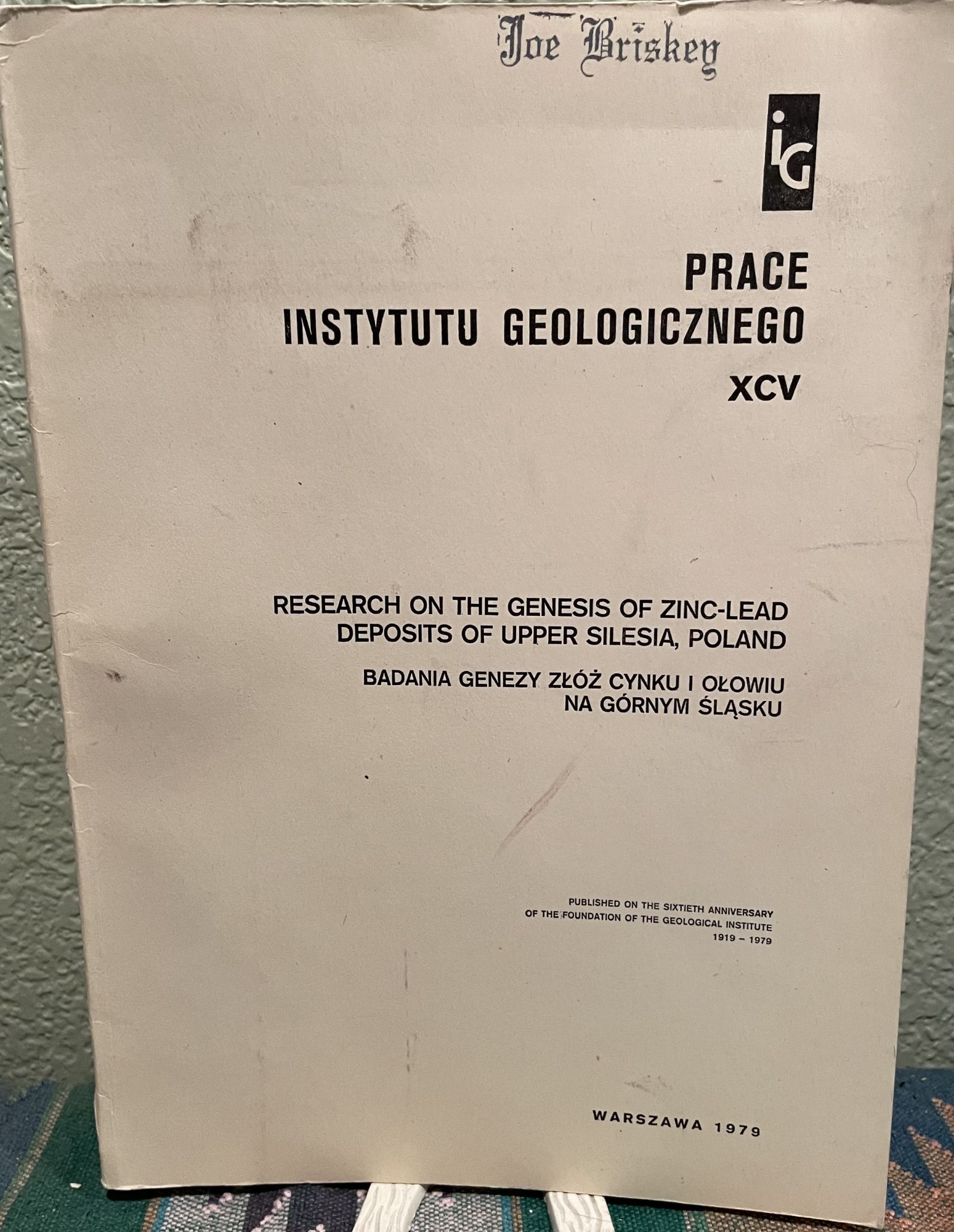 Research on the Genesis of Zinc-Lead Deposits of Upper Silesia, Poland. Badania Genezy.