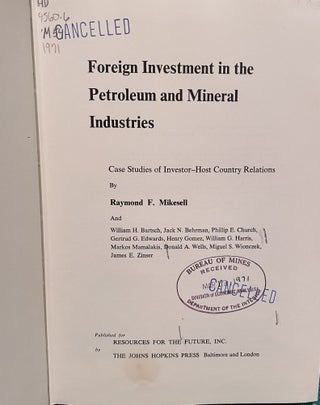 Foreign Investment in Petroleum