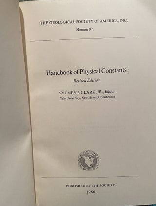 Handbook of Physical Constants. Revised Edition